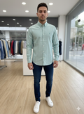 Sky Green Casual Shirt