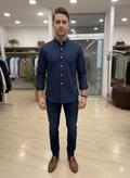 Navy Blue Casual Shirt