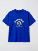 Royal blue t-shirt with Genius Club Point logo and baseball graphic