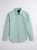 Light blue Ralph Lauren button-down shirt with green logo