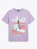 Lavender t-shirt supporting black businesses